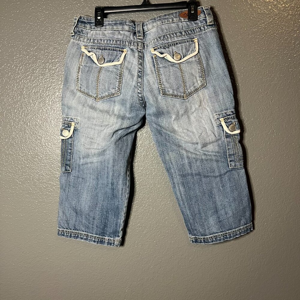 Infusion Women's Denim Capri Cargo Pants - Size 31 - Picture 6 of 8